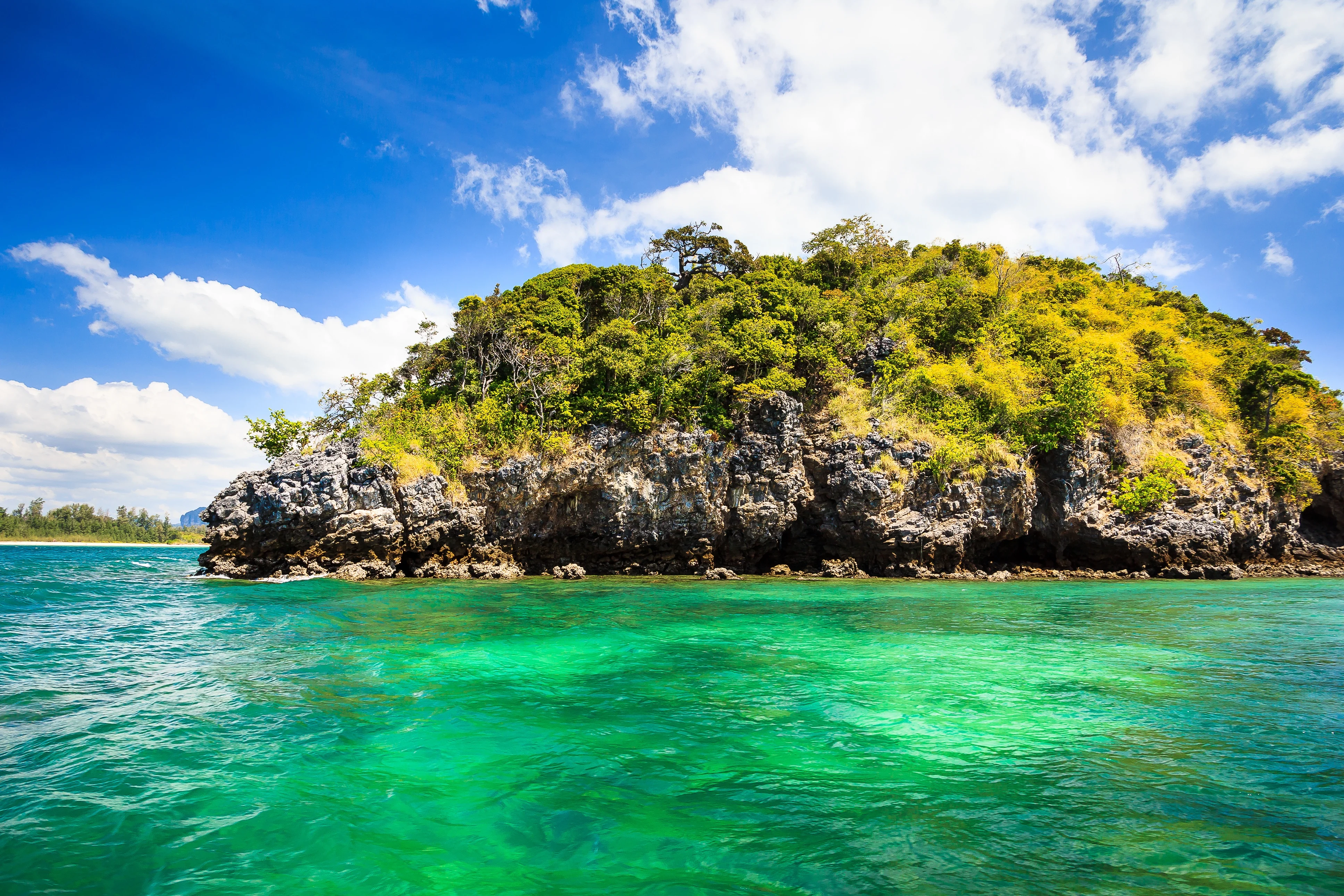 Crystal Clear Waters of Island Near Krabi