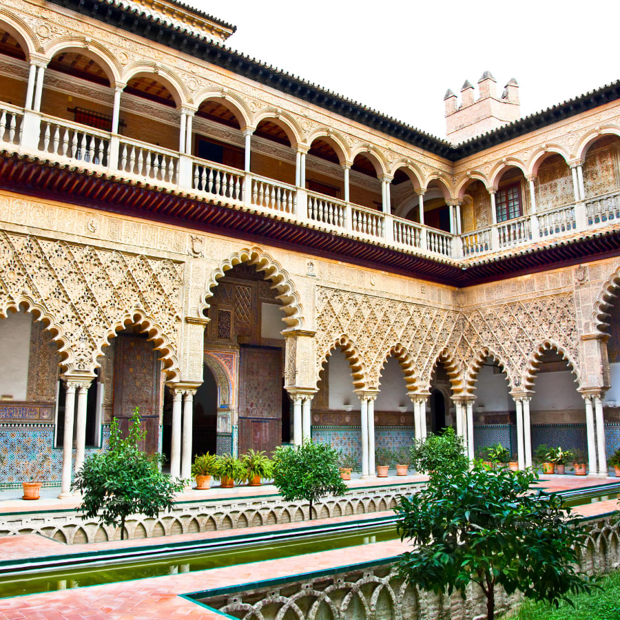 Real Alcazar Gardens in Seville