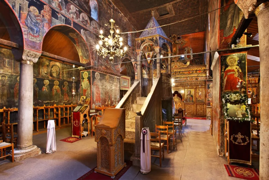 interior with ambo