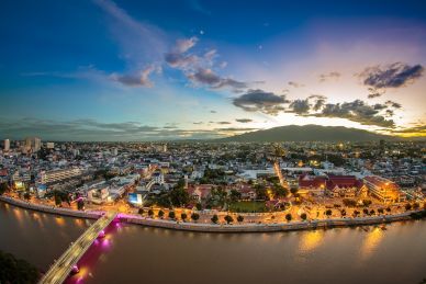 Chiang Mai City Aerial View