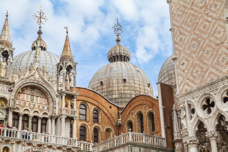 Patterned Domes of the Basilica in Venice