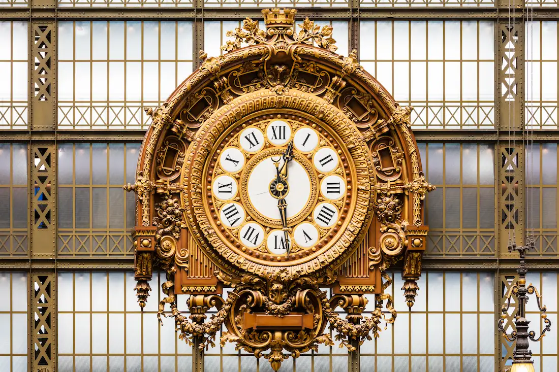 A Clock at the Musee D'Orsay in Paris