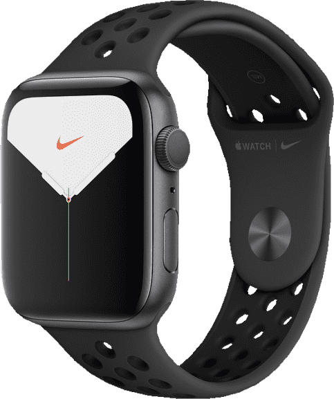 Antraciet / zwart Apple Smartwatch Apple Watch Nike Series 5 GPS, Space Grey Aluminum Case with Sport Band, 44mm Aluminium case, Sport band.2