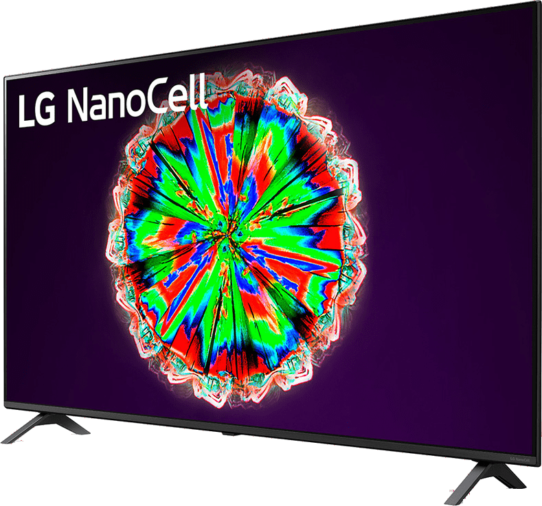 Black LG TV 49" NANO806 UHD 4K.2