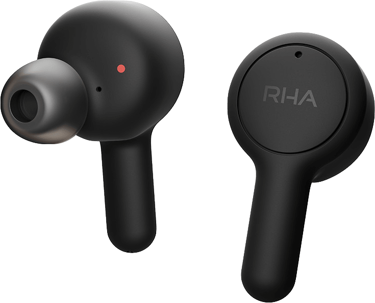 Black Rha TrueConnect 2 Over-ear Bluetooth Headphones.1