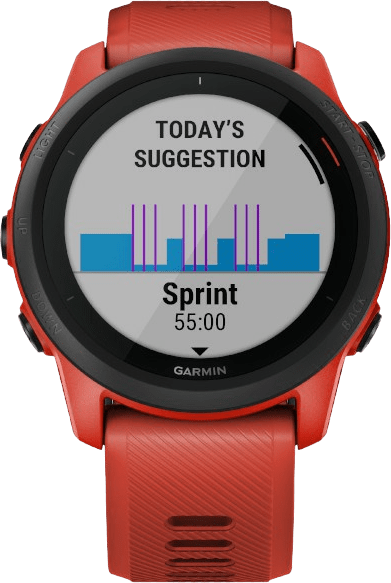 Magma rood Garmin Forerunner 745 GPS Sports watch.3