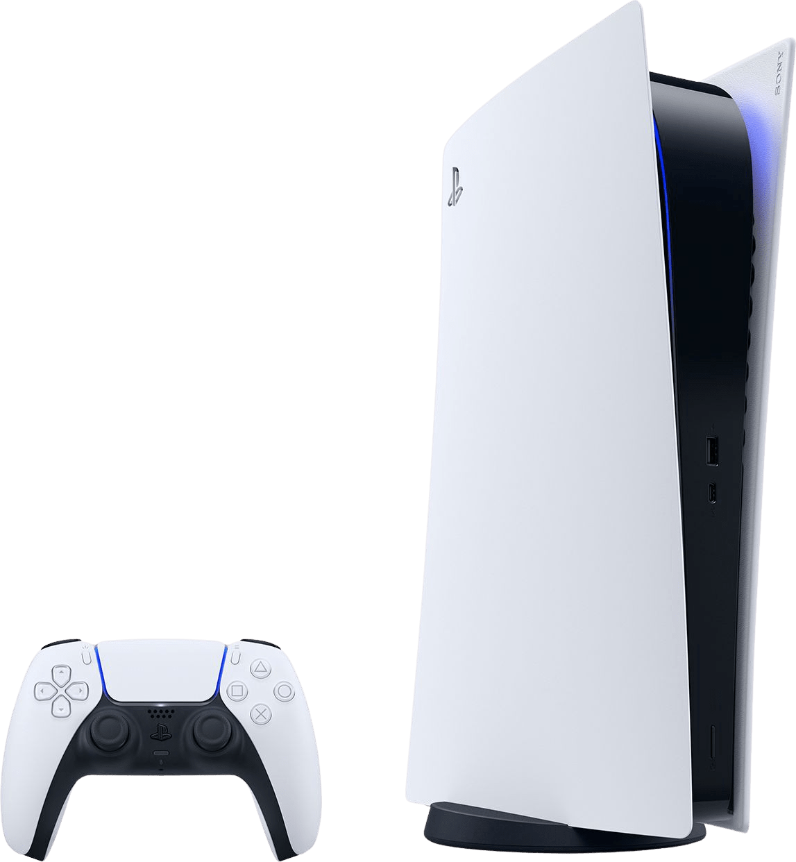 White Sony PlayStation 5 Digital Edition.1
