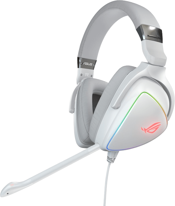 Weiß Asus ROG Delta Over-Ear-Gaming-Kopfhörer.1