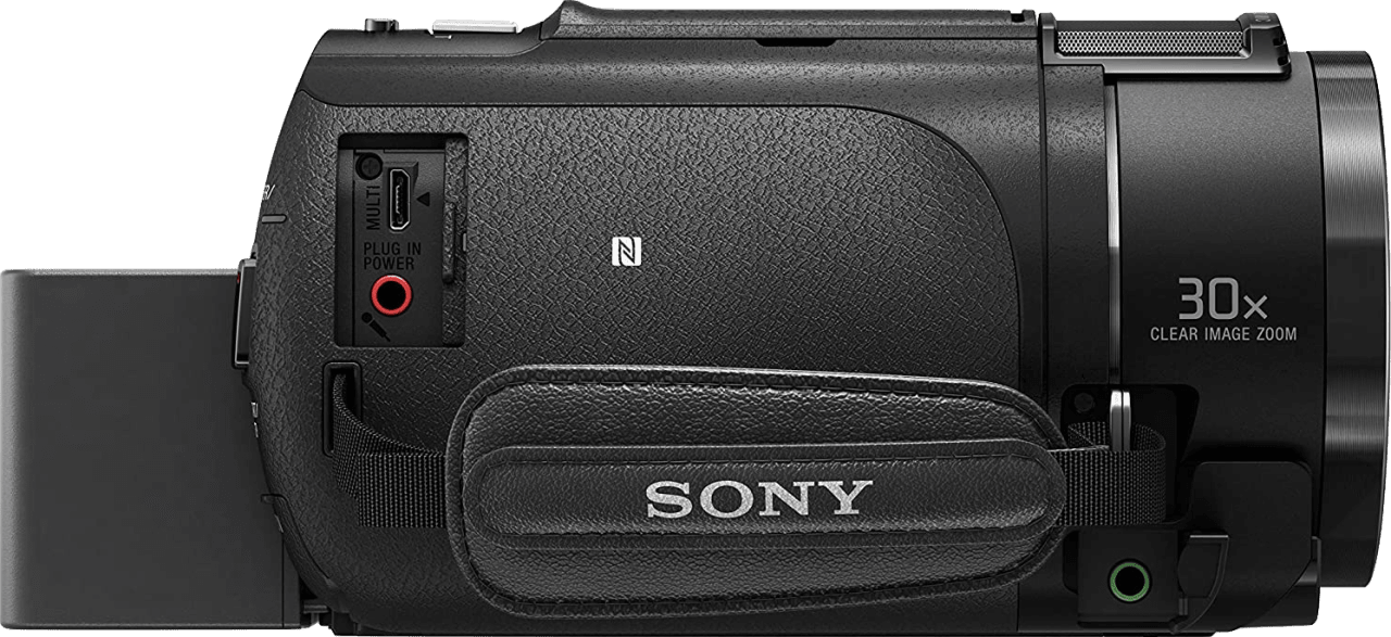 Black Sony FDR-AX43A 4K Camcorder.3