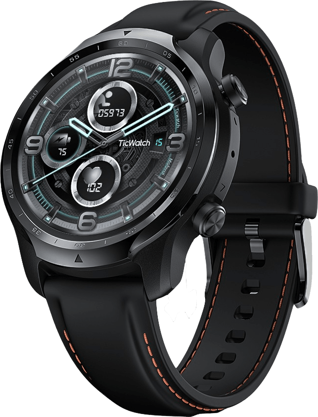 Schwarz Mobvoi Ticwatch Pro 3 LTE-Smartwatch, 47-mm-Edelstahlgehäuse.1