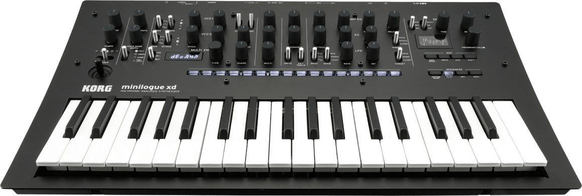 Black Korg Minilogue XD Hybrid Synthesizer.1