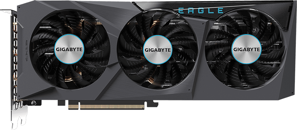 Black GigaByte GeForce RTX™ 3070 EAGLE OC 8G Graphics Card.1