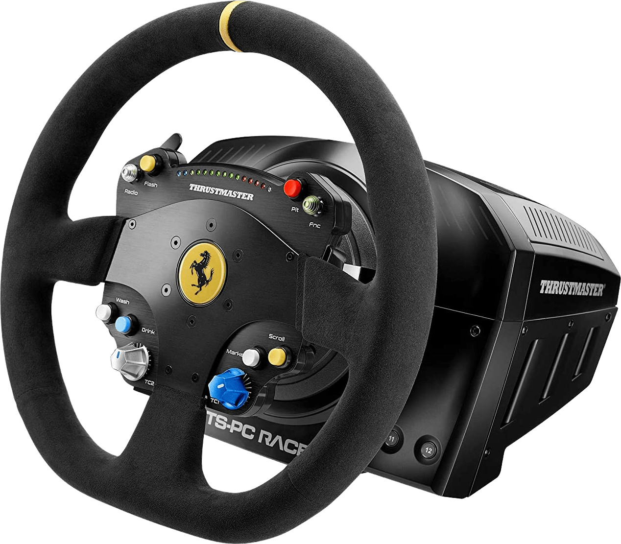 Black Thrustmaster TS-PC Ferrari 488 Challenge Edition Racing Steering Wheel.1