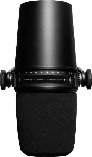 Negro Micrófono para podcast Shure MV7.2