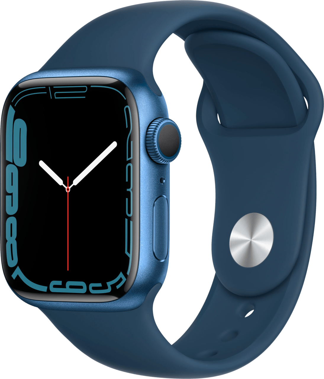 Blue Apple Watch Series 7 GPS, 41mm, Aluminium Case and Sport Band.1