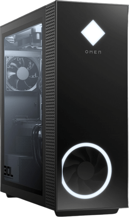 Schwarz HP Omen 30l Desktop GT13-1001ng - Gaming Mini PC - AMD Ryzen™ 9 5900X - 16GB - 512GB SSD + 1TB HDD - NVIDIA® GeForce® RTX 3080.2
