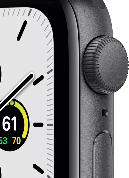 Midnight Apple Watch SE GPS, caja de aluminio en gris espacial y correa deportiva, 44 mm.2