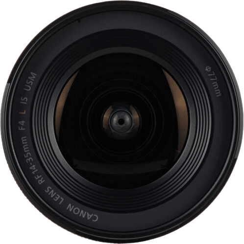 Schwarz Canon RF 14-35mm f/4.0 L IS USM Objektiv.4