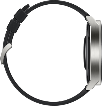 Grau Huawei GT 3 Pro Smartwatch, Titangehäuse und Silikonarmband, 46 mm.4
