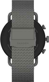 Dark Grey Skagen Falster Gen 6 Smartwatch, Edelstahlgehäuse und Milanaise-Band, 41 mm.5