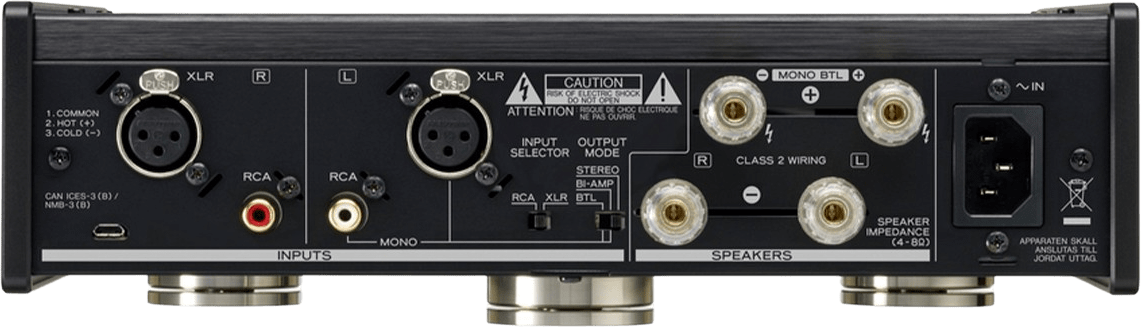 Schwarz TEAC AP-505 Stereo-Leistungsverstärker.4