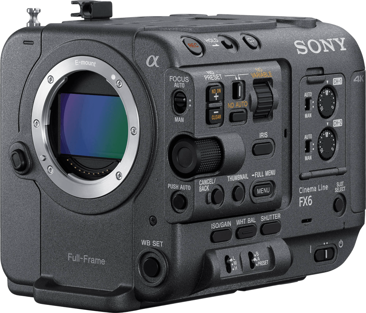 Grau Sony Alpha FX6 Cinema Camera - FE mount.1
