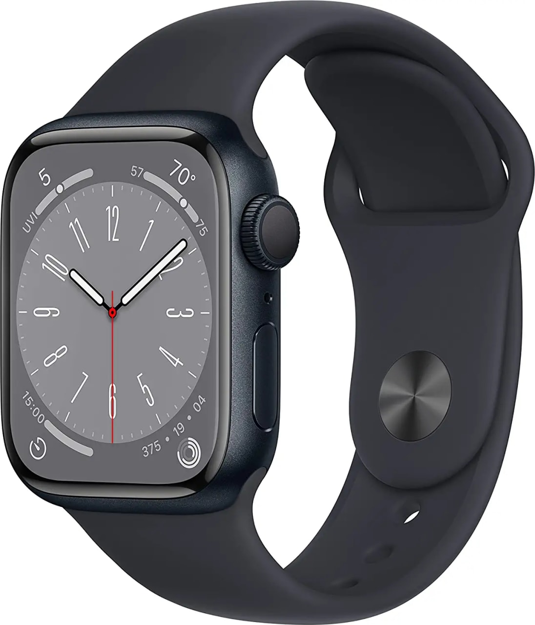 Huur Apple Watch Series 8 GPS, Aluminium Case and Sport Band, 45mm
