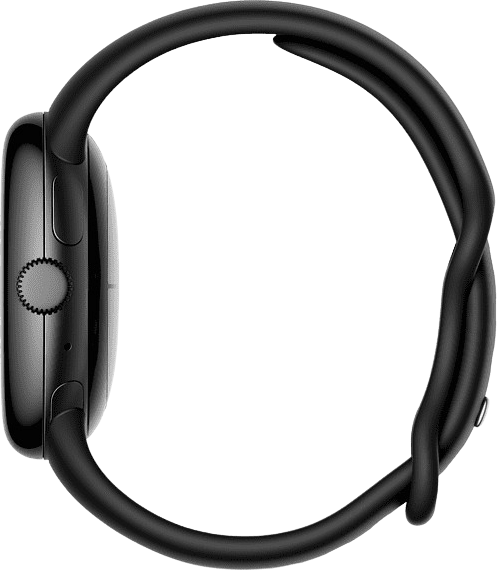 Obsidian Google Pixel Watch 4G LTE, Edelstahlgehäuse und Fluorelastomer, 41 mm.3