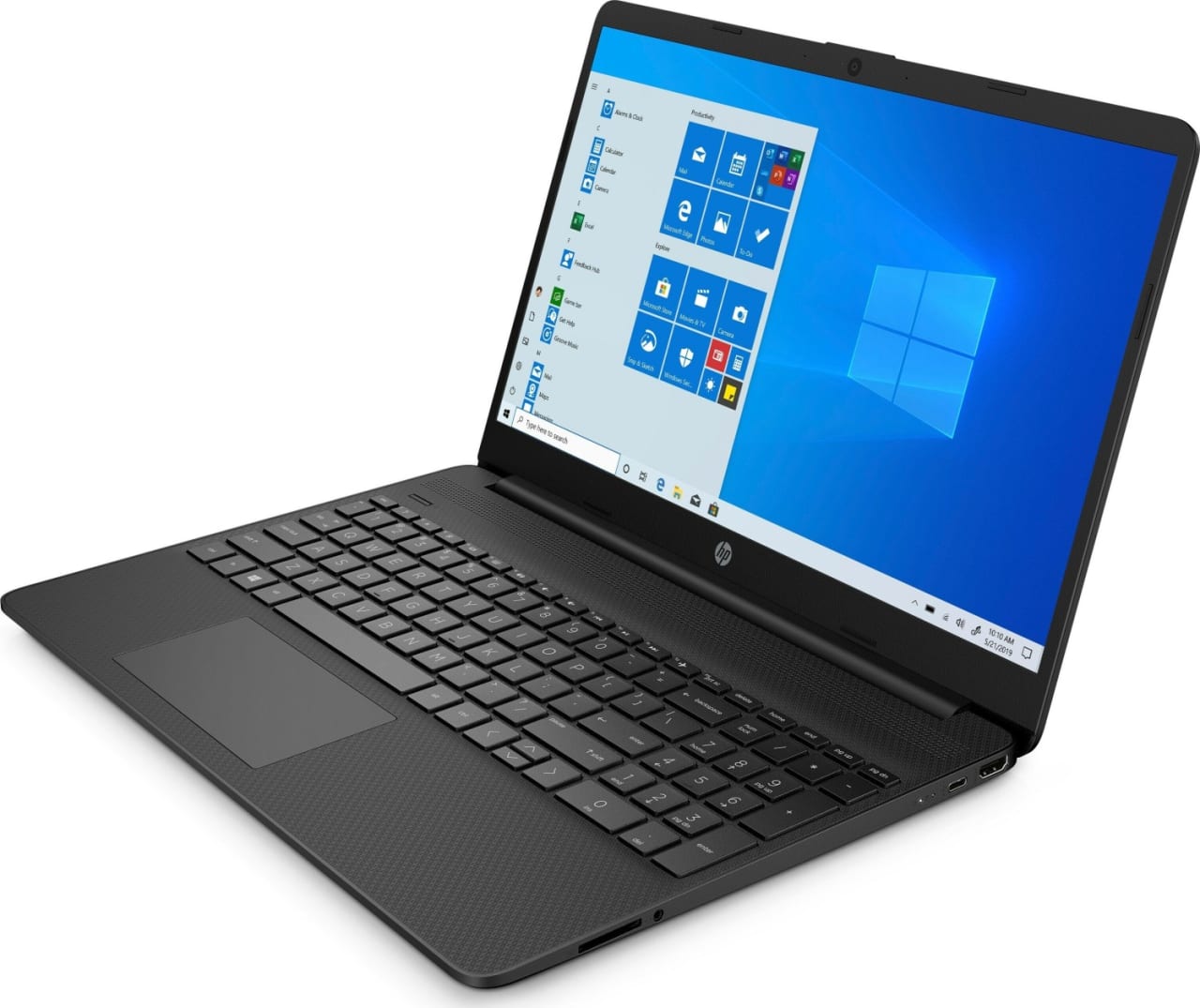 Pechschwarz HP 15 Notebook - Intel® Core™ i5-1235U - 16GB - 512GB SSD.3