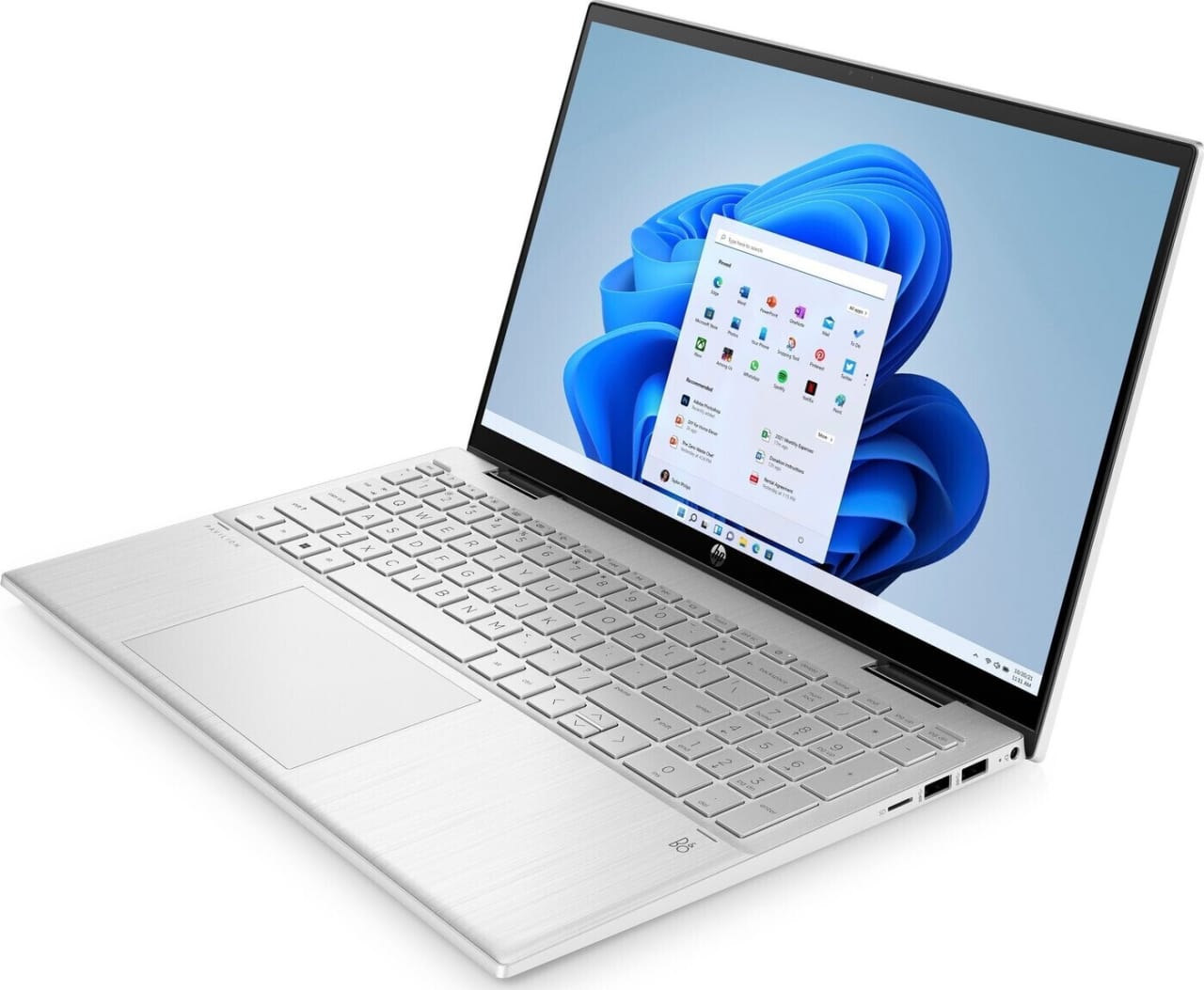 Silber HP Pavilion x360 1 Notebook - Intel® Core™ i5-1235U - 8GB - 256GB SSD.2
