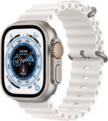 Rent Apple Watch Ultra GPS + Cellular, Silver Titanium Case and