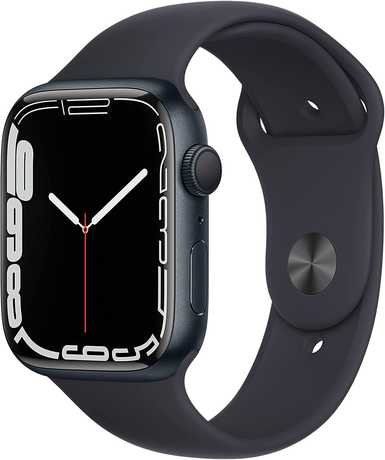 Midnight Apple Watch Series 7 GPS + Cellular, Aluminium Case and Sport Band, 45mm.1
