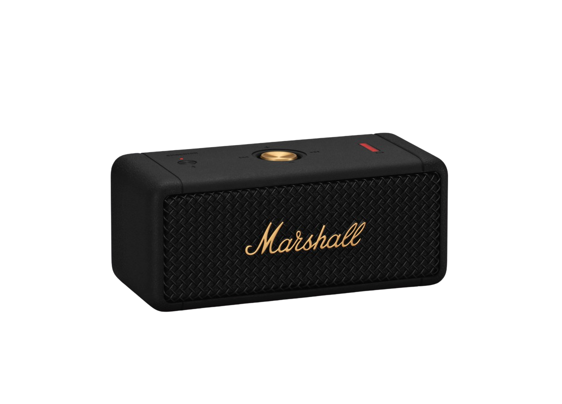 Black/Brass Bluetooth Speaker Marshall Emberton Bluetooth Speaker (US).1
