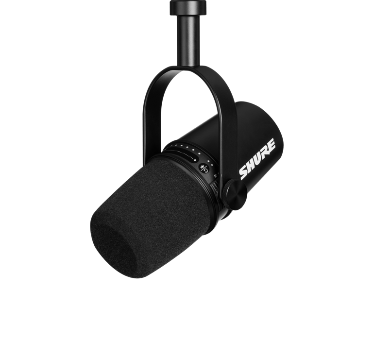 Black Shure MV7 Podcast Microphone.1