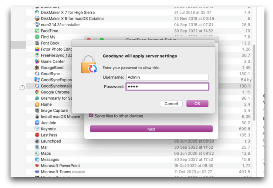 automated mac to sftp sync