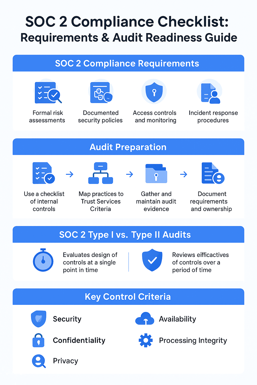 soc 2 checklist summary