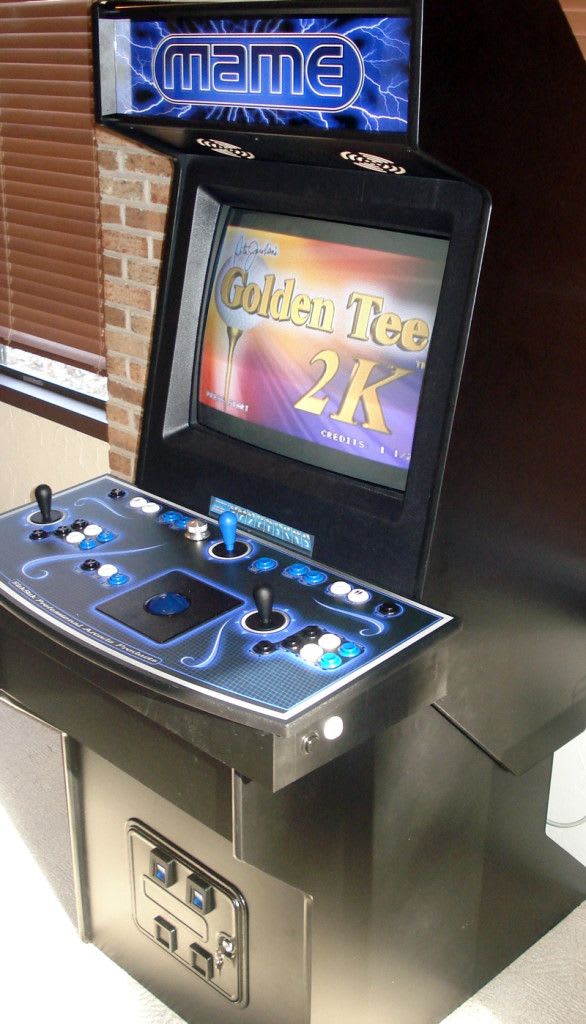Picture of an upright Multiple Arcade Machine Emulator cabinet