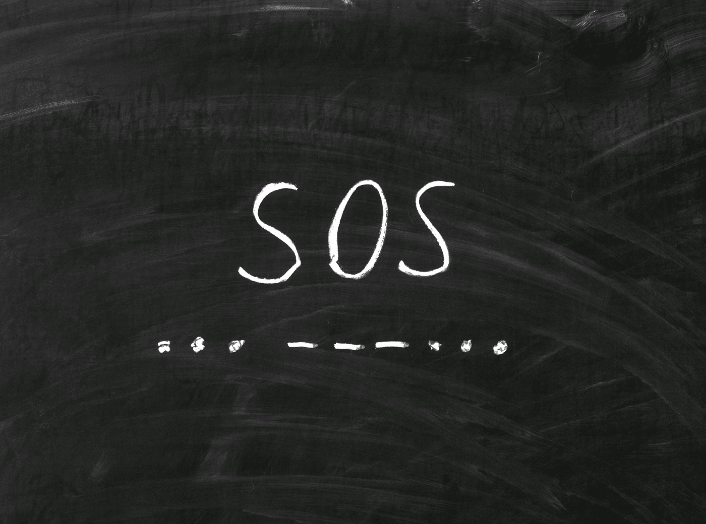SOS Signal als Morsecode