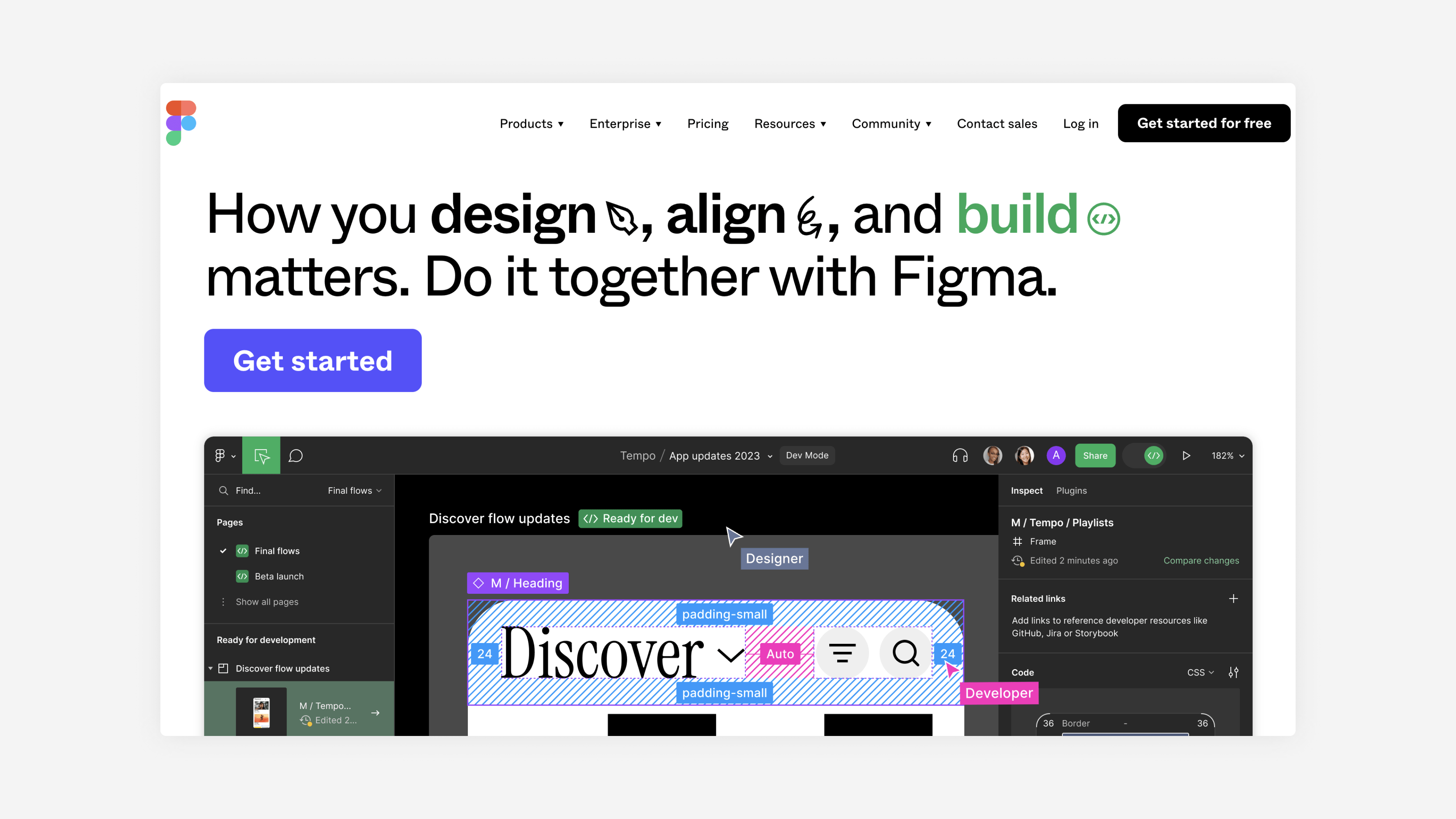 figma's homepage