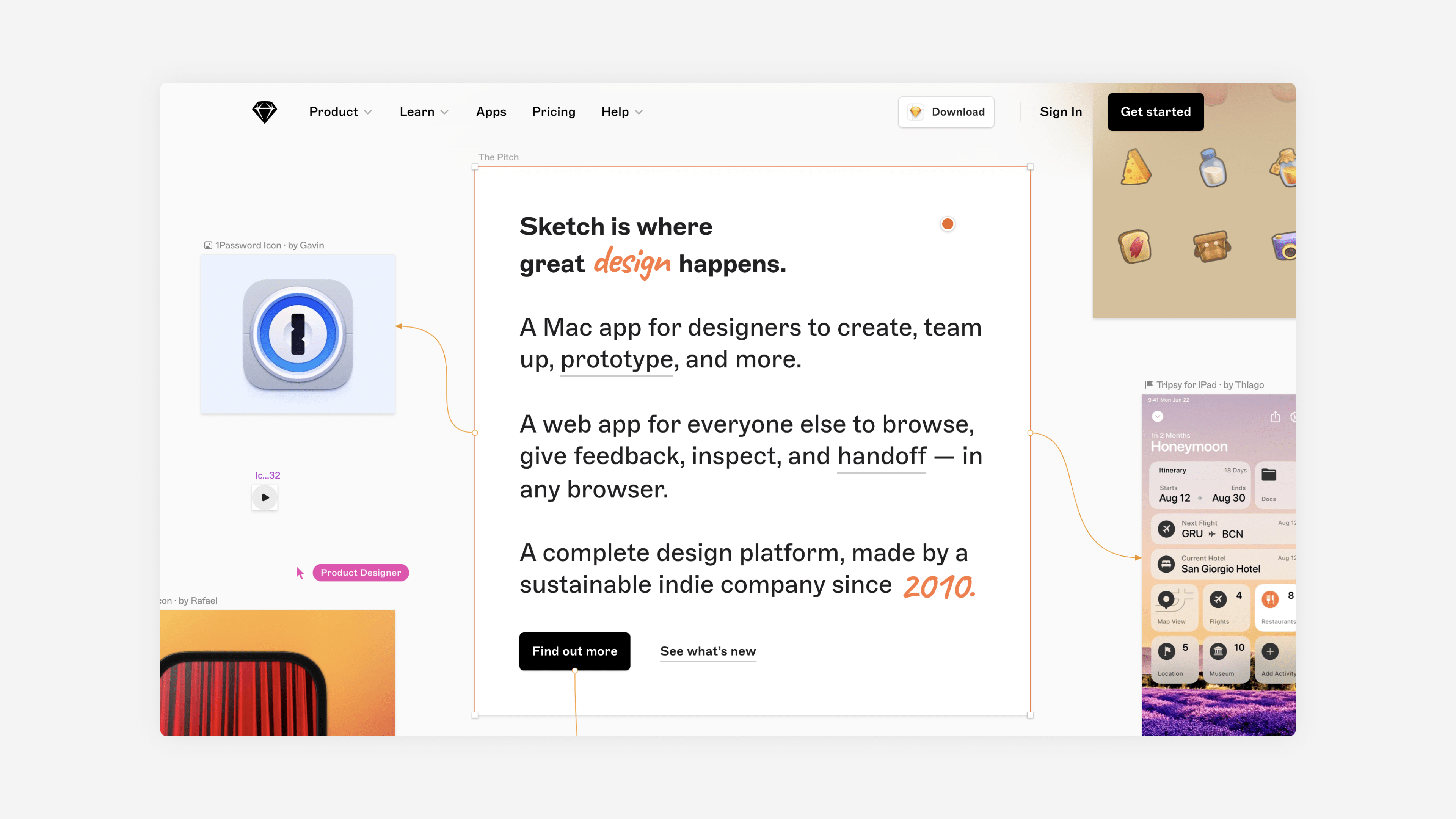 sketch's homepage