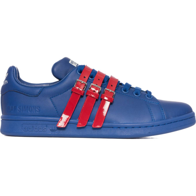SHOP Unisex - ADIDAS by RAF SIMONS: Raf Simons Stan Smith Strap Sneakers - Royal Blue - Footwear 