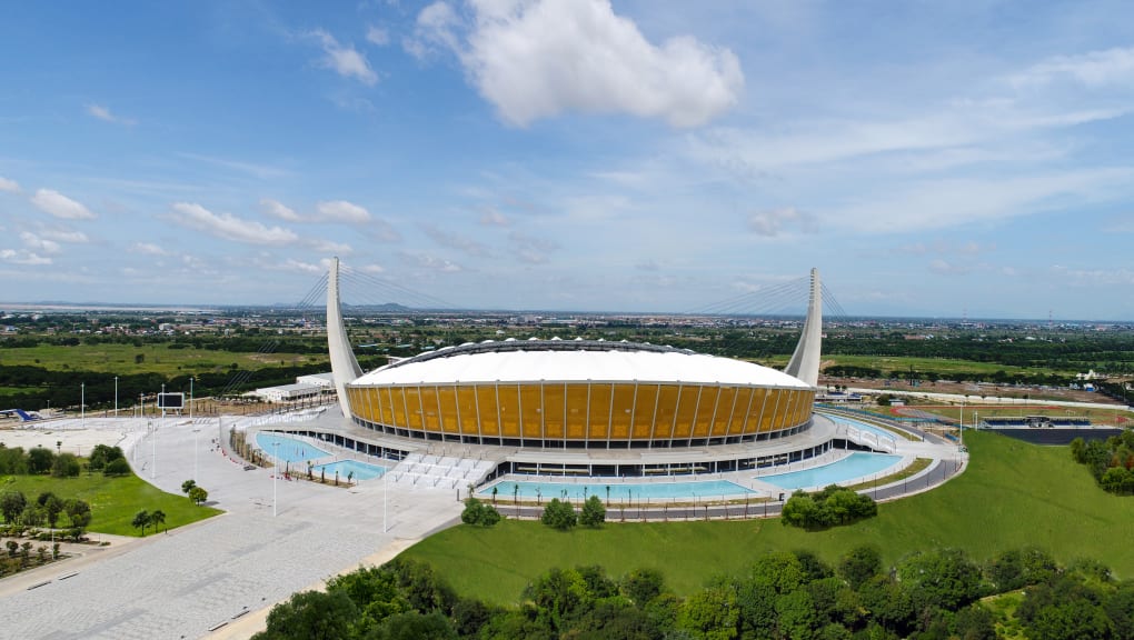 Exterior view of Morodok Techo National Stadium