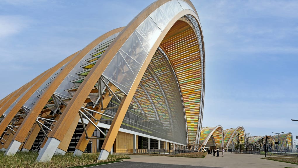 Exterior view of the Tianfu Agricultural Expo Main Hall