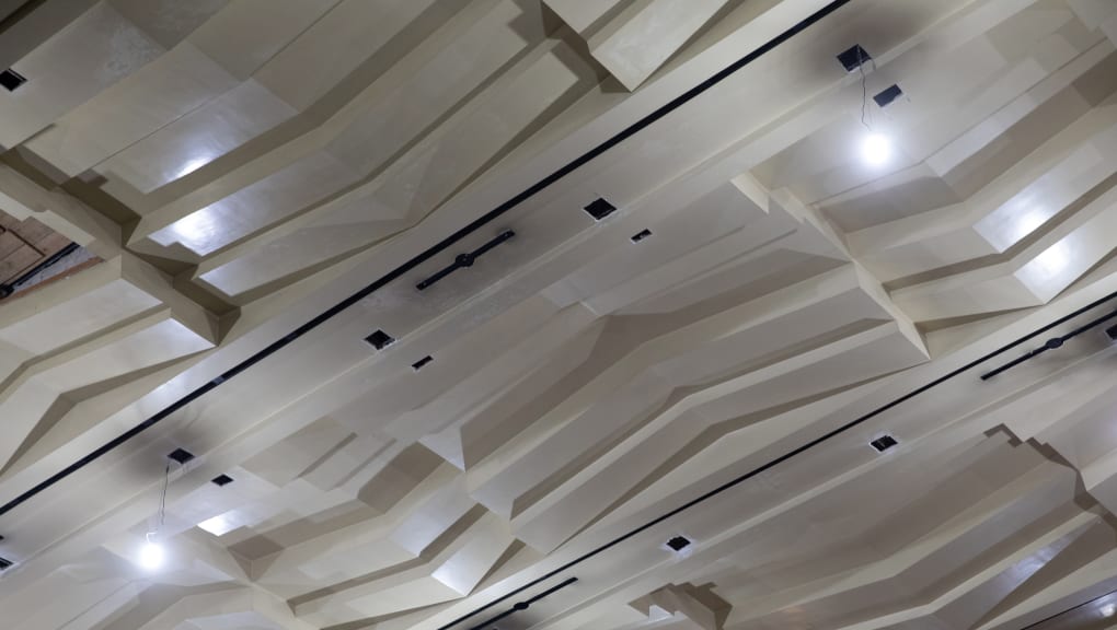 Interior detail of David Geffen Hall Renovation, Lincoln Center. Copyright Bess Adler