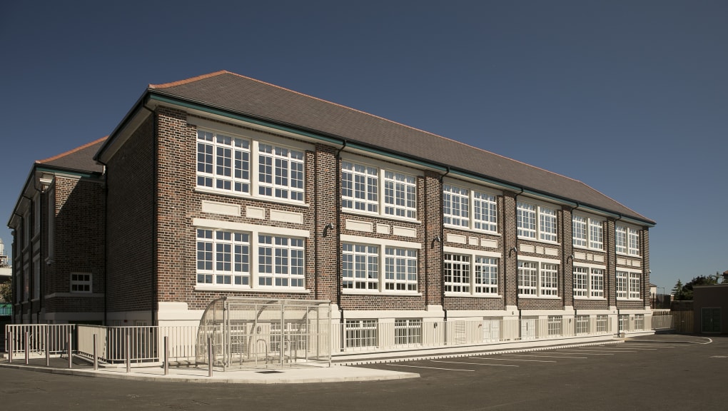 Rear view of St Comgall’s Community Hub