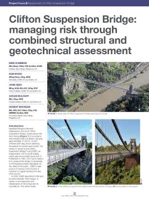 Clifton Suspension Bridge: managing risk through combined structural and geotechnical assessment