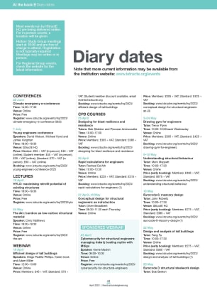 Diary dates (April 2023)