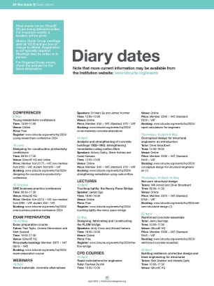 Diary dates (April 2024)
