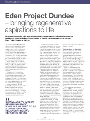 Eden Project Dundee – bringing regenerative aspirations to life