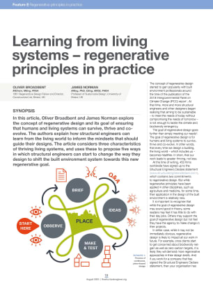 Learning from living systems – regenerative principles in practice